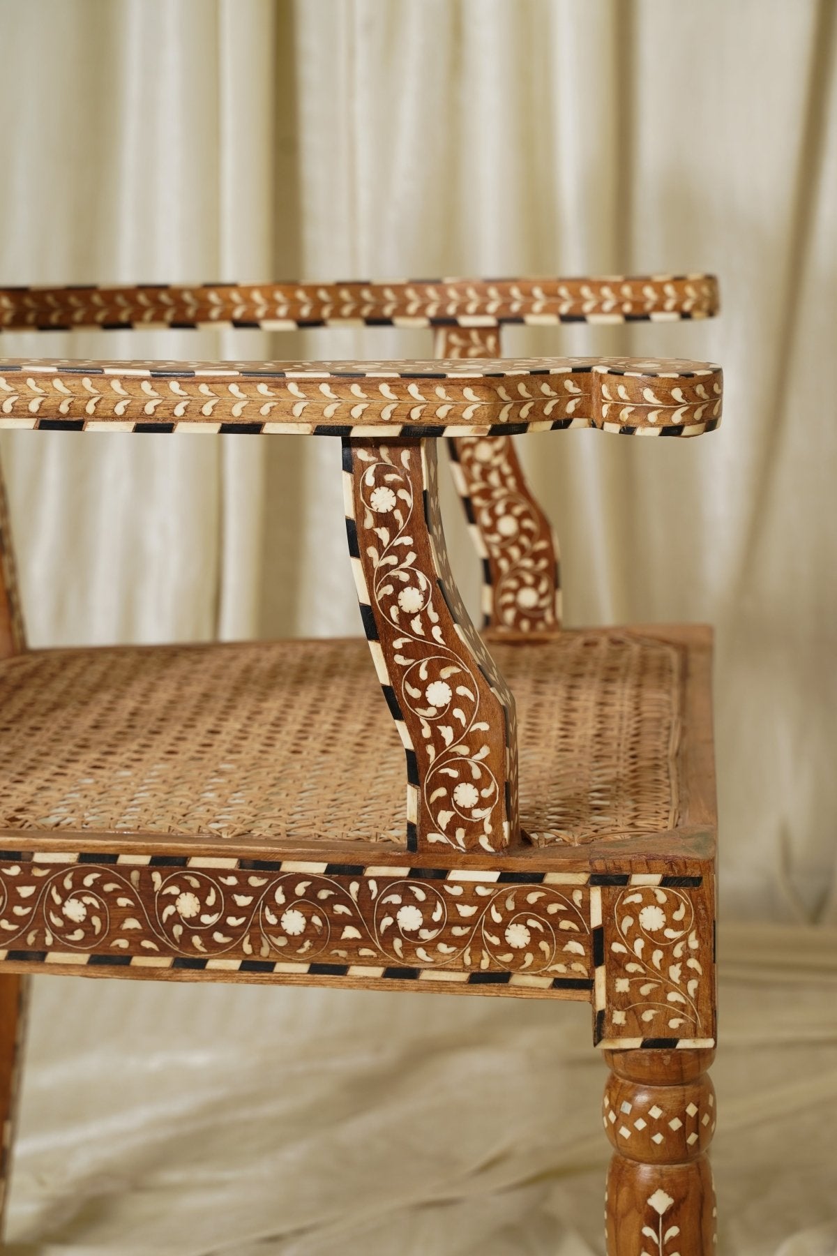 Maharani Heirloom Dining Chair - Marble Lotus - Maharani Heirloom Dining Chair
