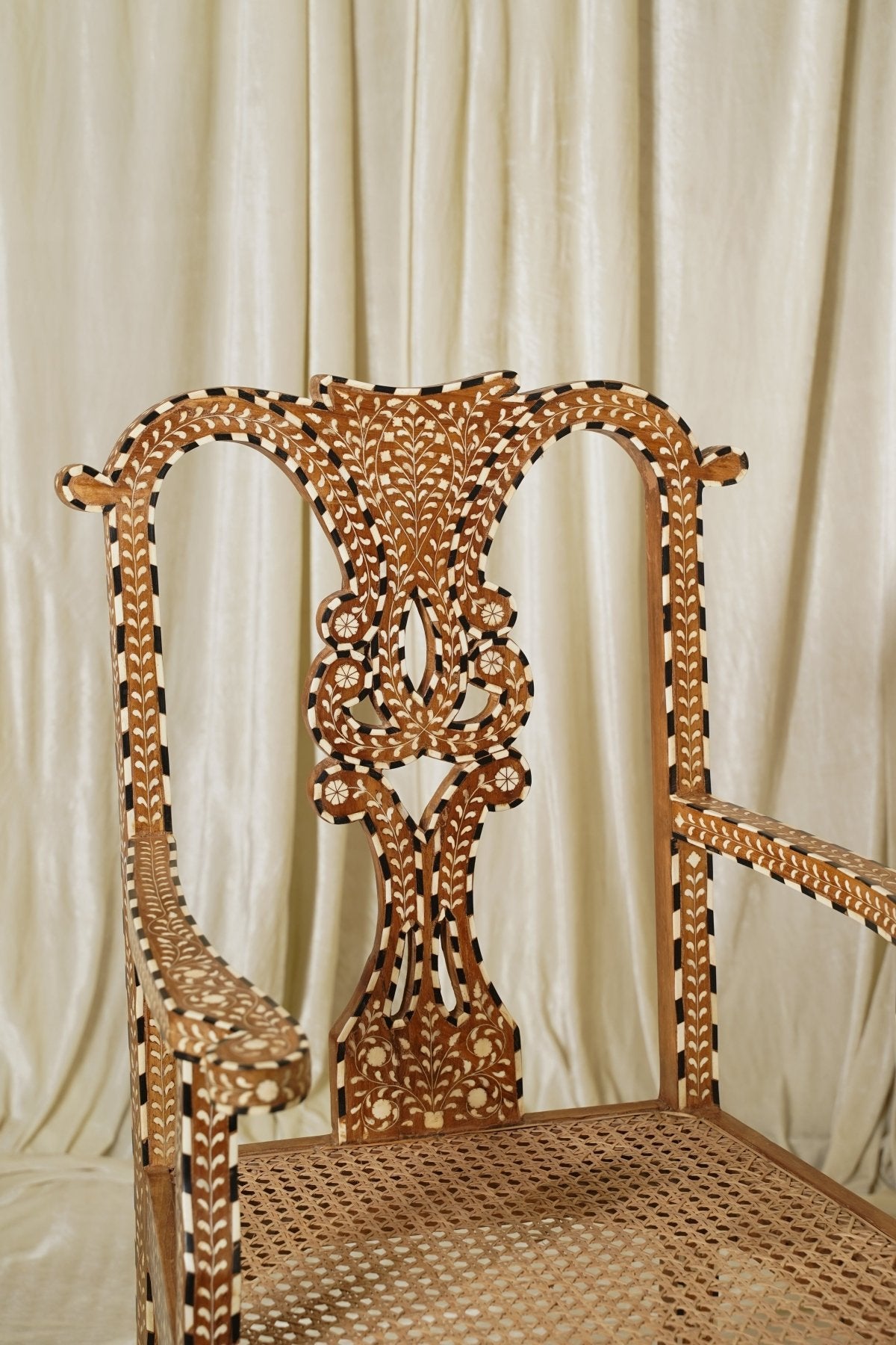 Maharani Heirloom Dining Chair - Marble Lotus - Maharani Heirloom Dining Chair