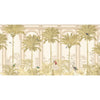 Malang, Tropical Theme Wallpaper for Walls - Marble Lotus - Malang Tropical Jungle Wallpaper