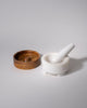 Marble Mortar Pestle with Wood Base - Marble Lotus - Shop Marble Mortar Pestle