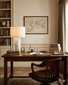 Meraki Mother - of - Pearl Table Lamp - Marble Lotus - Meraki Mother - of - Pearl Table Lamp