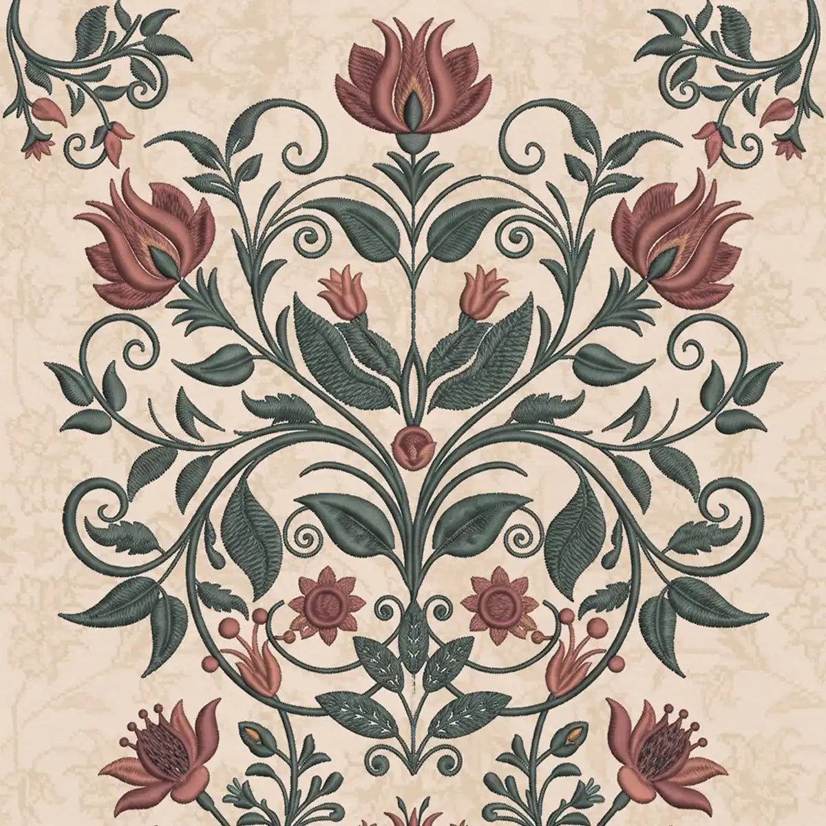 Miras Vintage Green Stripe Wallpaper - Marble Lotus - Miras Vintage Green Stripe Wallpaper