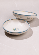 Mirissa Shallow Bowls - set of 2 - Marble Lotus - Mirissa Shallow Bowls - set of 2