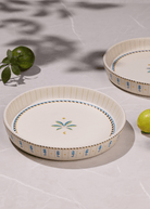 Mirissa Tall Edge Platter - Petit - Marble Lotus - Mirissa Tall Edge Platter - Petit