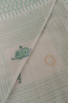 Moana Block Printed Baby Dohar - Marble Lotus - Moana Block Printed Baby Dohar