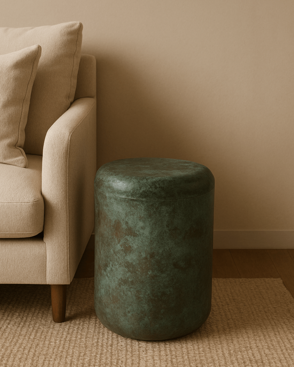Moon Green Side Table - Marble Lotus - Moon Green Side Table