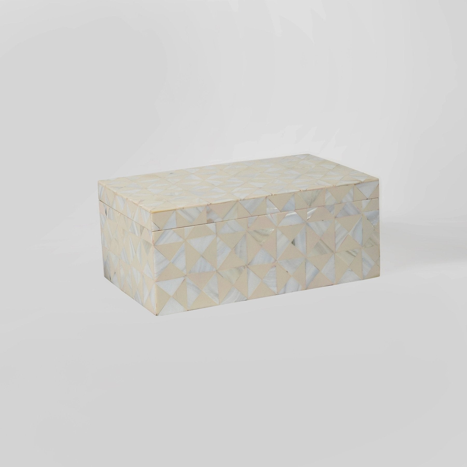Mother Of Pearl Inlay Box (Set of 2) - Marble Lotus - Mother Of Pearl Inlay Box (Set of 2)