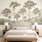 Munnar Wallpaper: Vintage Indian Tea Garden Mural - Marble Lotus - Munnar Wallpaper: Vintage Indian Tea Garden Mural