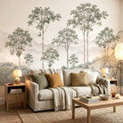 Munnar Wallpaper: Vintage Indian Tea Garden Mural - Marble Lotus - Munnar Wallpaper: Vintage Indian Tea Garden Mural