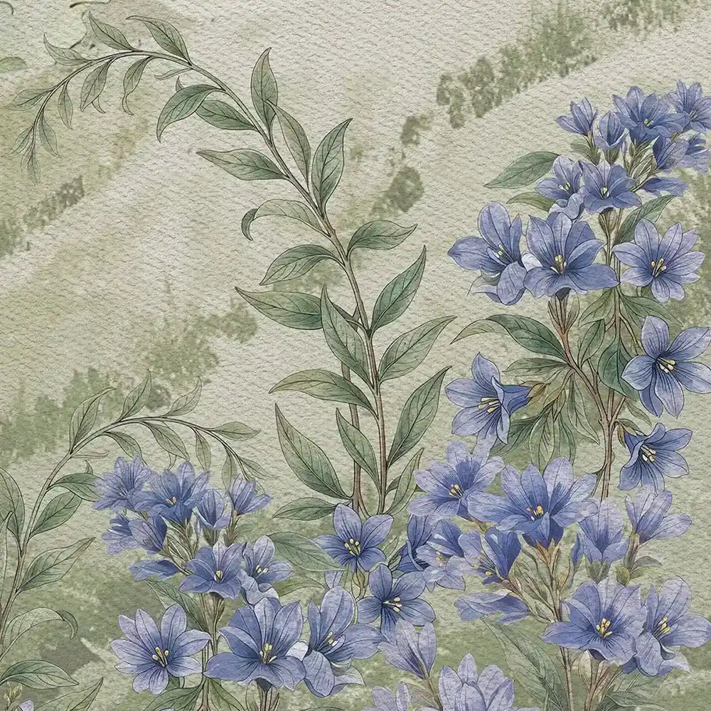 Munnar Wallpaper: Vintage Indian Tea Garden Mural - Marble Lotus - Munnar Wallpaper: Vintage Indian Tea Garden Mural