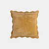 Mustard Cotton Scallop Edge Pillow - Marble Lotus - Order Mustard Coloured Cotton Scallop Pillow from Marble Lotus