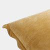 Mustard Cotton Scallop Edge Pillow - Marble Lotus - Order Mustard Coloured Cotton Scallop Pillow | Marble Lotus