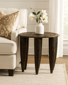 Naga Brown Side Table - Marble Lotus - Naga Brown Side Table