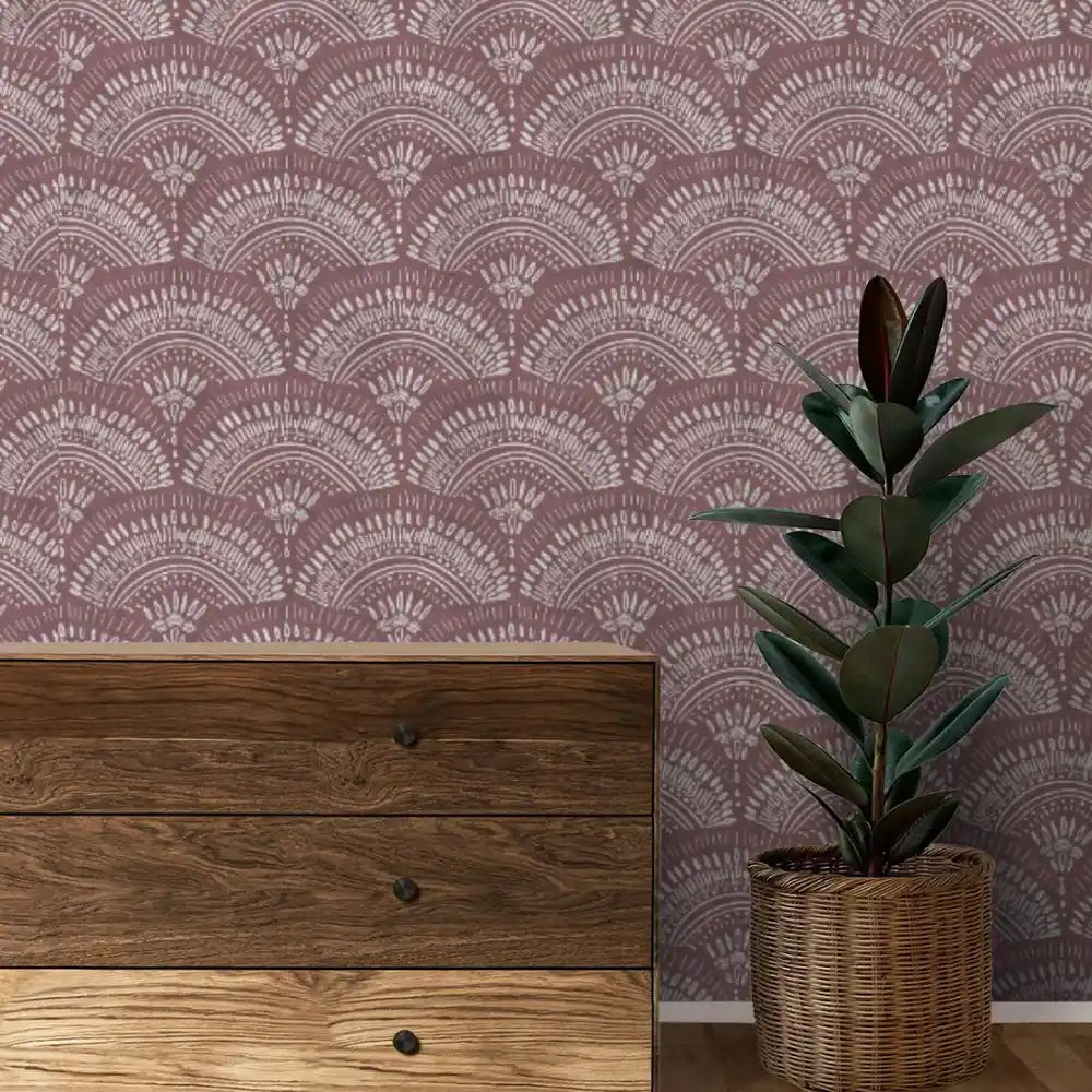 Navya Abstract Design Wallpaper Roll in Purple Color - Marble Lotus - Buy Navya Abstract Design Wallpaper Roll in Purple Color