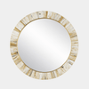 Niva Round Mirror - Marble Lotus - Niva Round Mirror