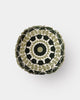 Olive Suzani Pillow Cover Flora 16" Round - Marble Lotus - Suzani Pillow | Green Pillow Cover Flora 16" Round | Made in Jaipur
