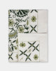 Olive Suzani Tapestry Throw 60x90" - Marble Lotus - Suzani Throw | Green Tapestry Throw 60x90"