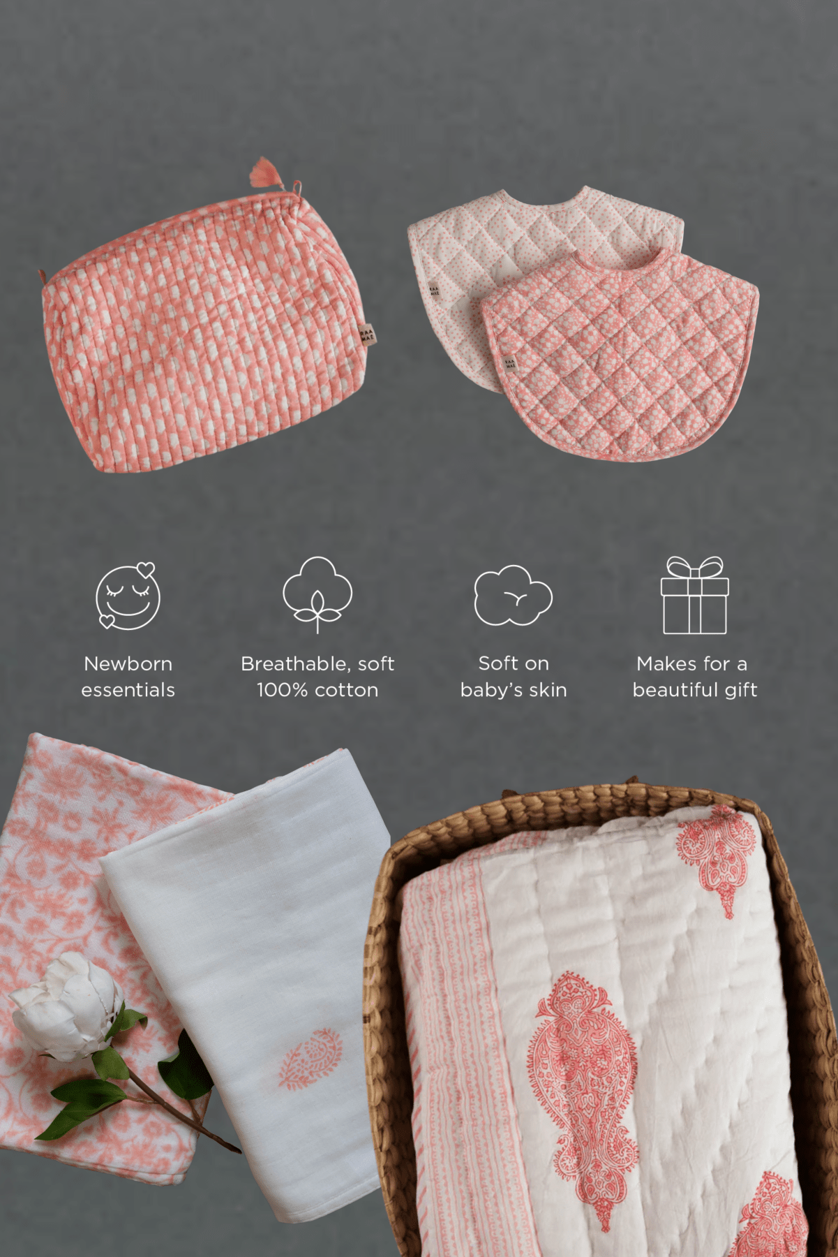 Orchid Baby Bundle - Marble Lotus - Orchid Baby Bundle