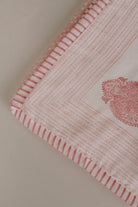 Orchid Block Printed Baby Dohar - Marble Lotus - Orchid Block Printed Baby Dohar
