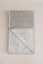 Owl Block Printed Baby Dohar - Marble Lotus - Owl Block Printed Baby Dohar