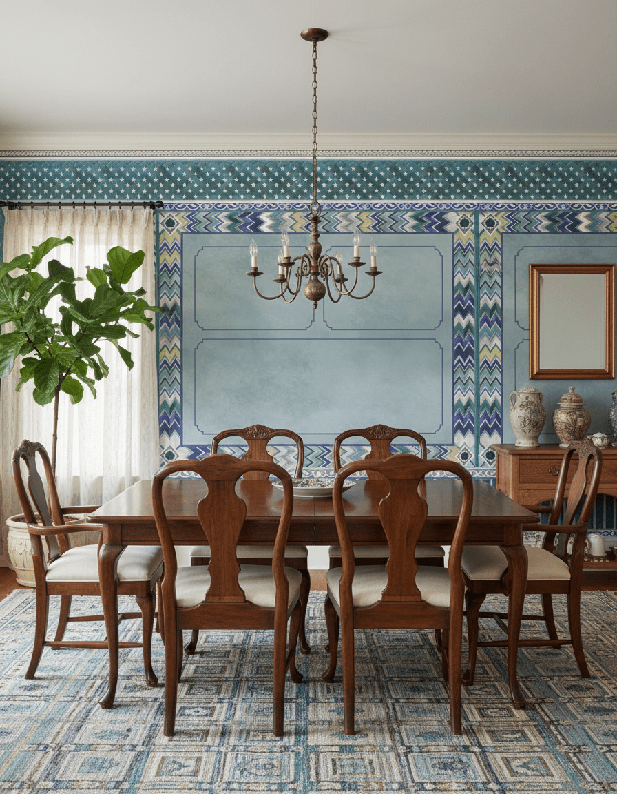 Palace of Illusions - Cobalt Blue - Marble Lotus - Palace of Illusions - Cobalt Blue