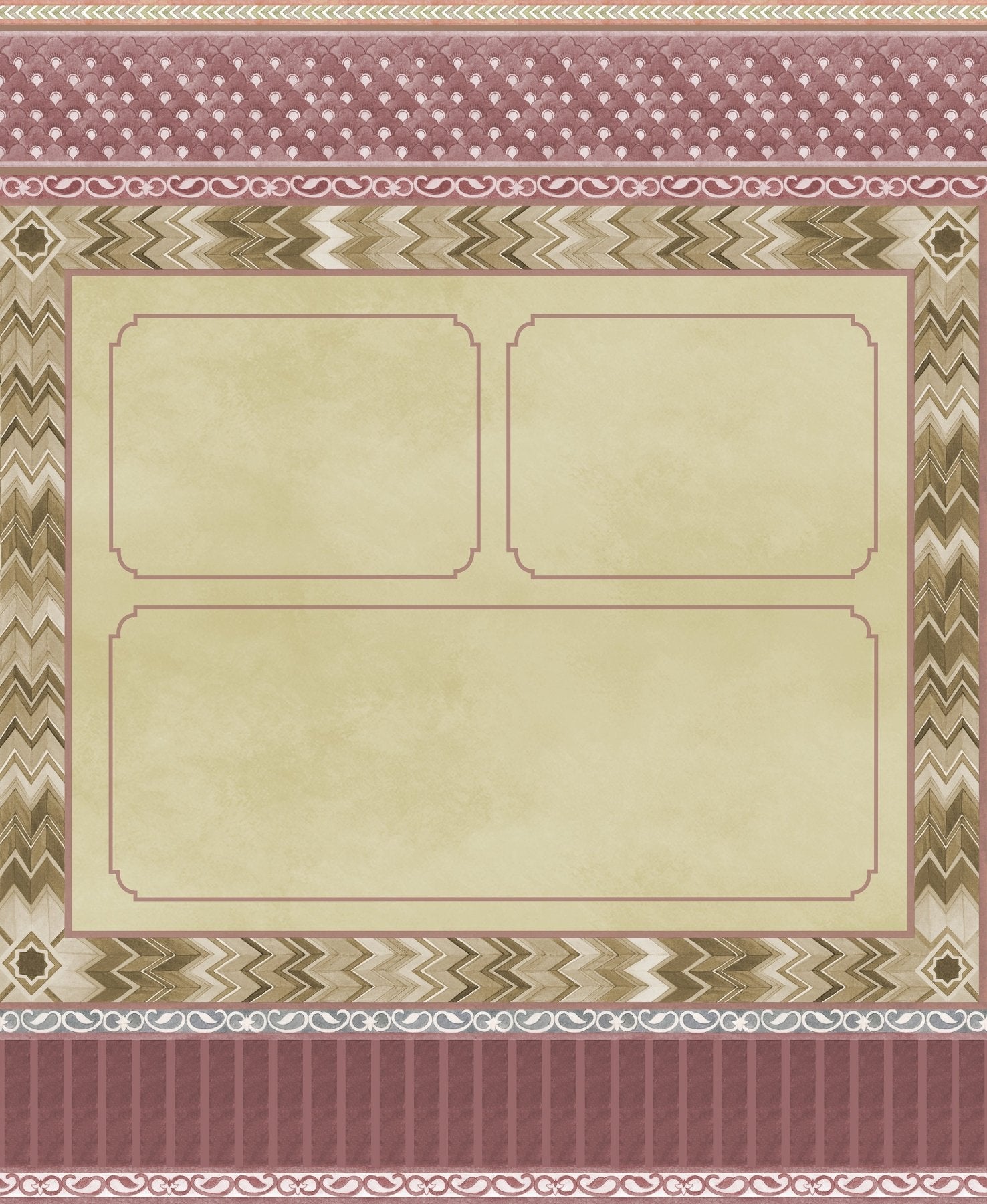 Palace of Illusions - Mustard Yellow - Marble Lotus - Palace of Illusions - Mustard Yellow