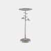 Piaf Silver Drinks Table - Marble Lotus - Piaf Silver Drinks Table