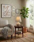 Piccolo Tan Mini Table Lamp - Marble Lotus - Piccolo Tan Mini Table Lamp