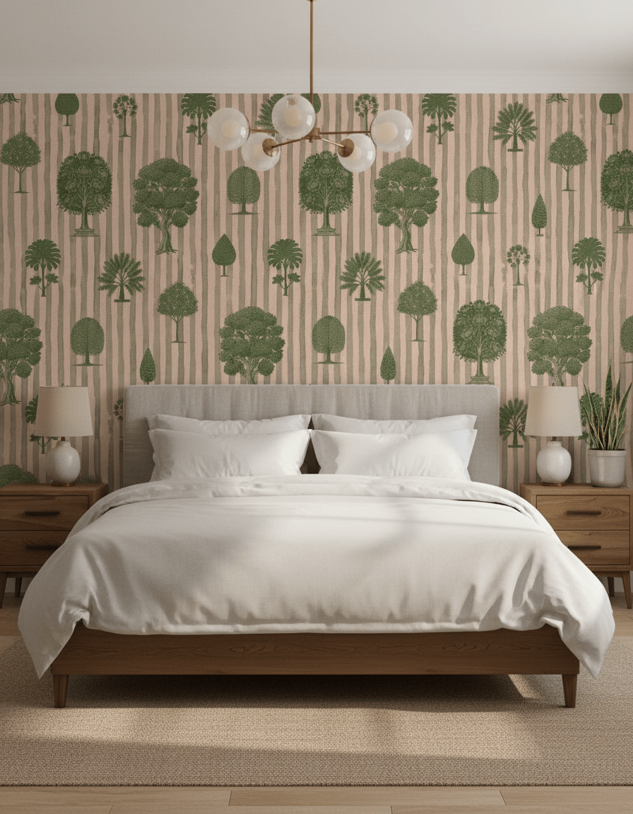 Pichwai Baag Striped - Peach - Marble Lotus - Pichwai Baag Striped - Peach