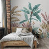Pink & Green Tropical Trees Wallpaper - Marble Lotus - Pink & Green Tropical Trees Wallpaper