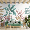 Pink & Green Tropical Trees Wallpaper - Marble Lotus - Pink & Green Tropical Trees Wallpaper