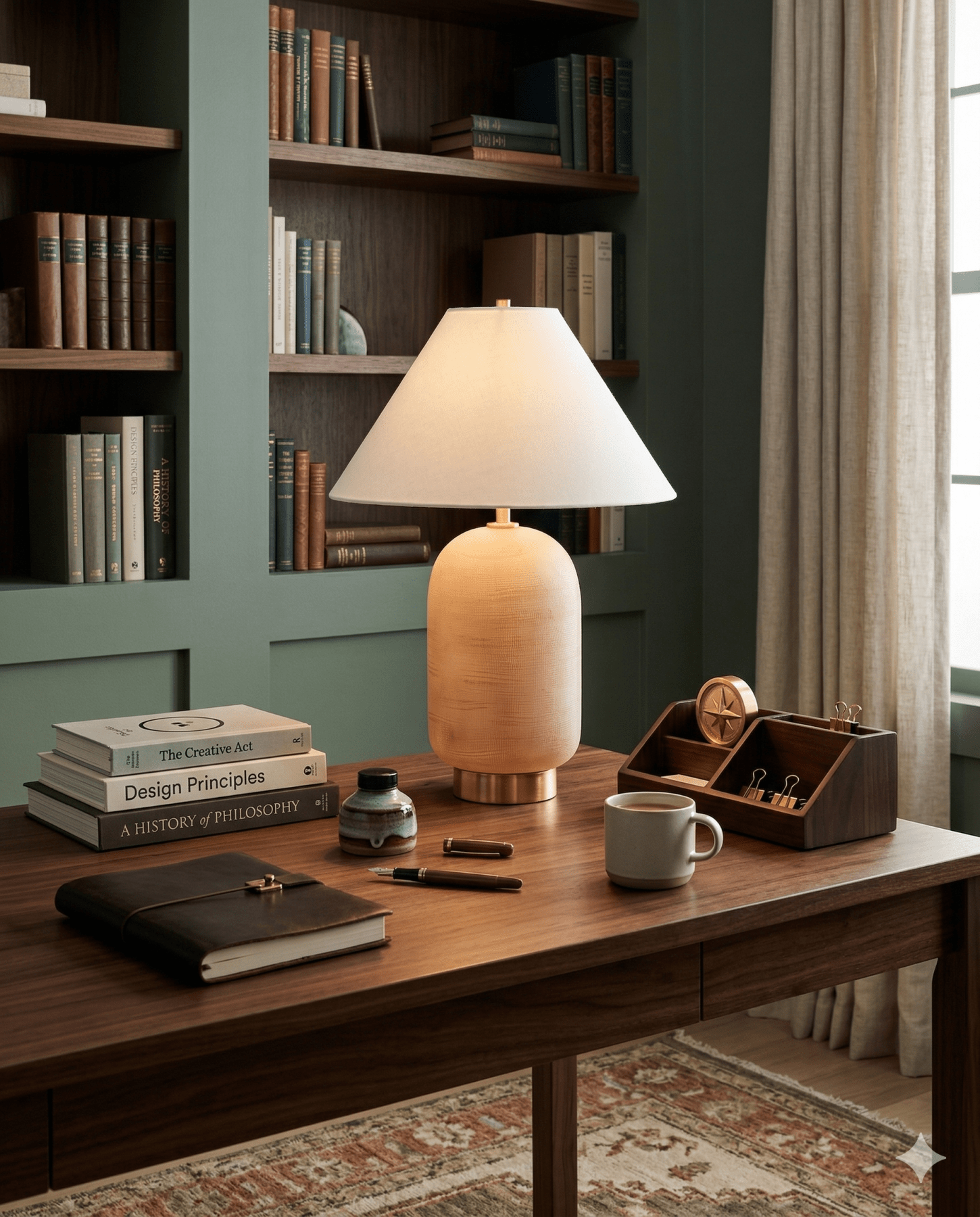 RAVEN Table Lamp - Marble Lotus - RAVEN Table Lamp