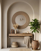Round Vintage Essence Mirror - Marble Lotus - Round Vintage Essence Mirror