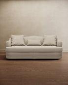 Royal Raj 3 Seater Sofa Dotted Beige - Marble Lotus - Royal Raj 3 Seater Sofa Dotted Beige