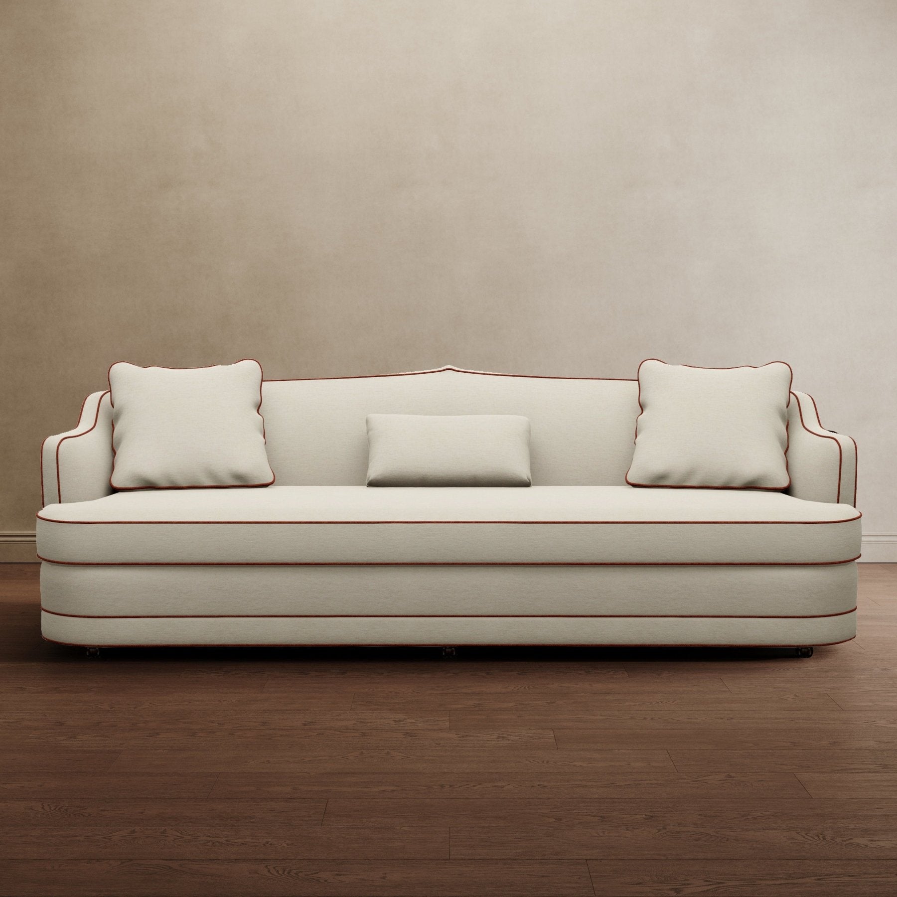 Royal Raj 3 Seater Sofa Off White - Marble Lotus - Royal Raj 3 Seater Sofa Off White