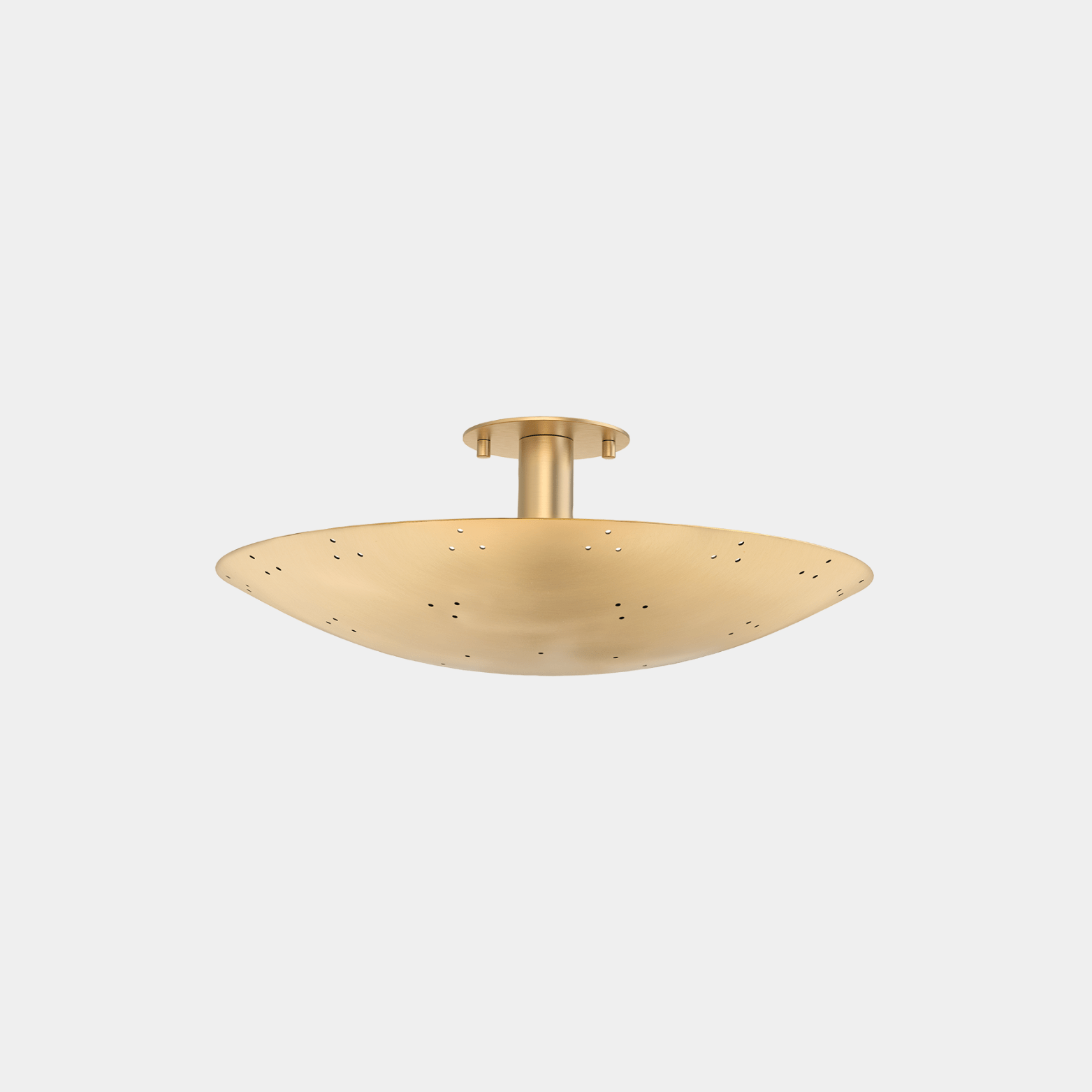 Small BERN Flush Mount - Brass Finish - Marble Lotus - Small BERN Flush Mount - Brass Finish
