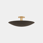 Small BERN Flush Mount - Brass with Bronze Finish - Marble Lotus - Small BERN Flush Mount - Brass with Bronze Finish