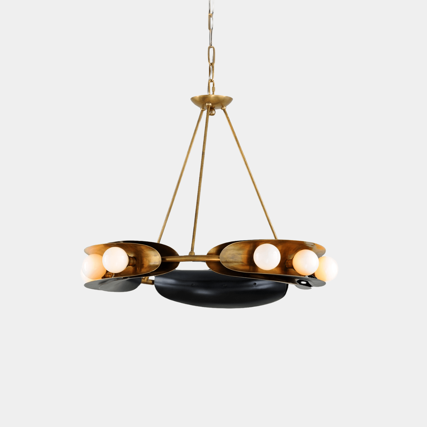 Small Hopper Chandelier - Marble Lotus - Small Hopper Chandelier