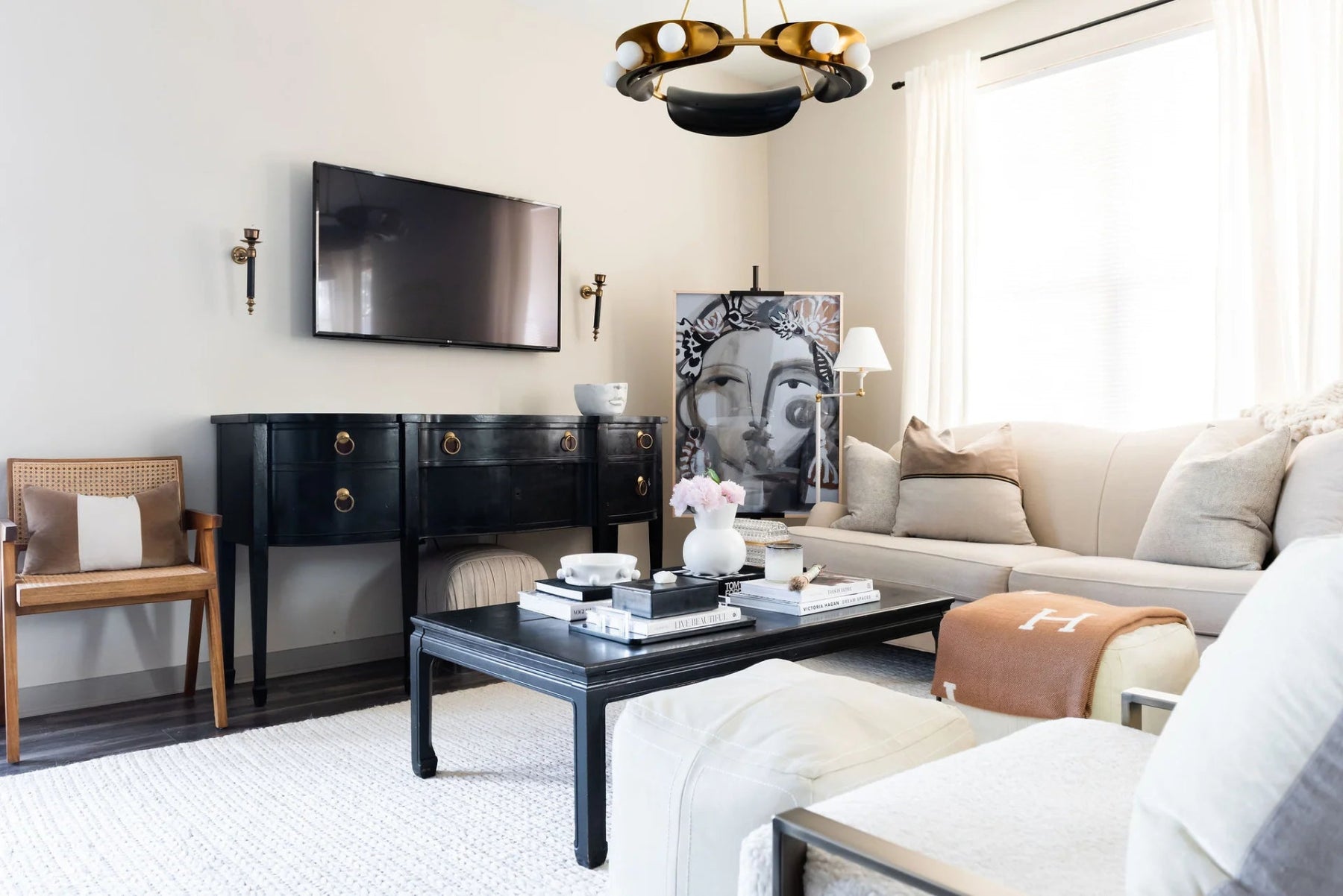 Small Hopper Chandelier - Marble Lotus - Small Hopper Chandelier