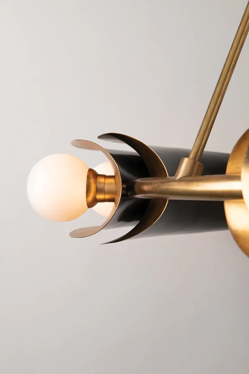 Small Hopper Chandelier - Marble Lotus - Small Hopper Chandelier