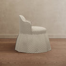 Sona Princess Vanity Stool Dotted Beige - Marble Lotus - Sona Princess Vanity Stool Dotted Beige