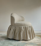 Sona Princess Vanity Stool Dotted Beige - Marble Lotus - Sona Princess Vanity Stool Dotted Beige