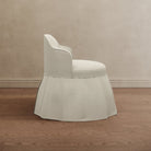 Sona Princess Vanity Stool Off White - Marble Lotus - Sona Princess Vanity Stool Off White