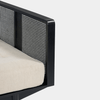 Spindle Daybed With White Cotton Mattress - Marble Lotus - Spindle Daybed with White Cotton Mattress