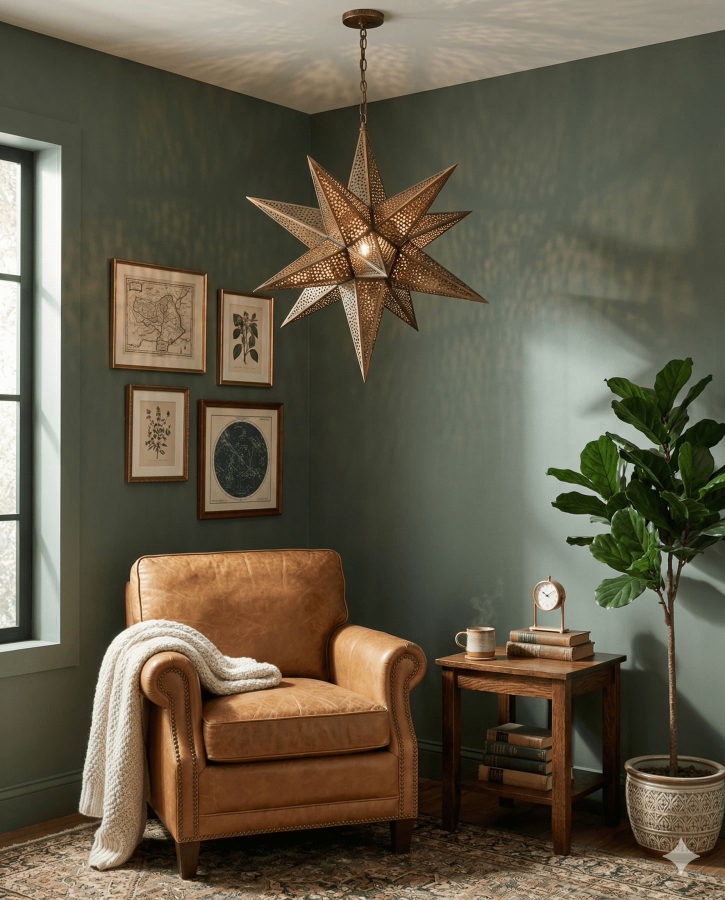 Star Of The East Chandelier - Marble Lotus - Star Of The East Chandelier