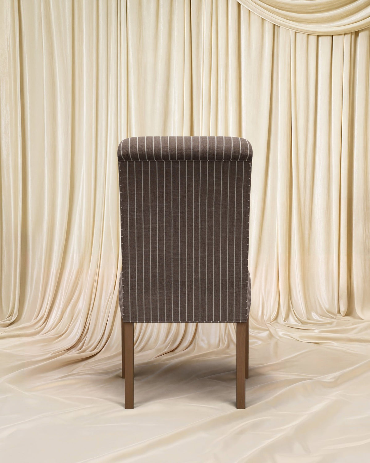 Striped Chocolate Alicia Dining Chair - Marble Lotus - Striped Chocolate Alicia Dining Chair