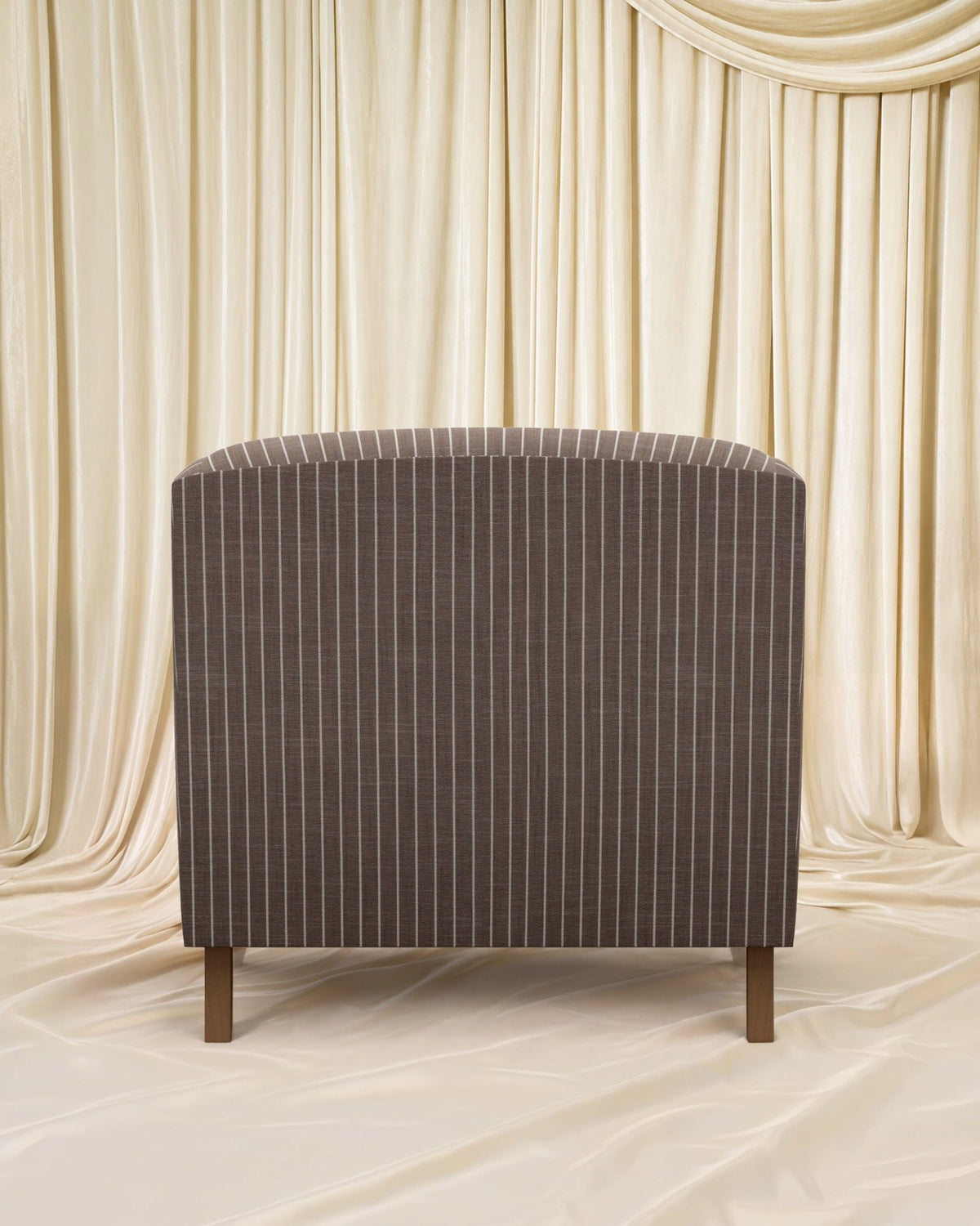 Striped Chocolate Charleston Chair - Marble Lotus - Striped Chocolate Charleston Chair