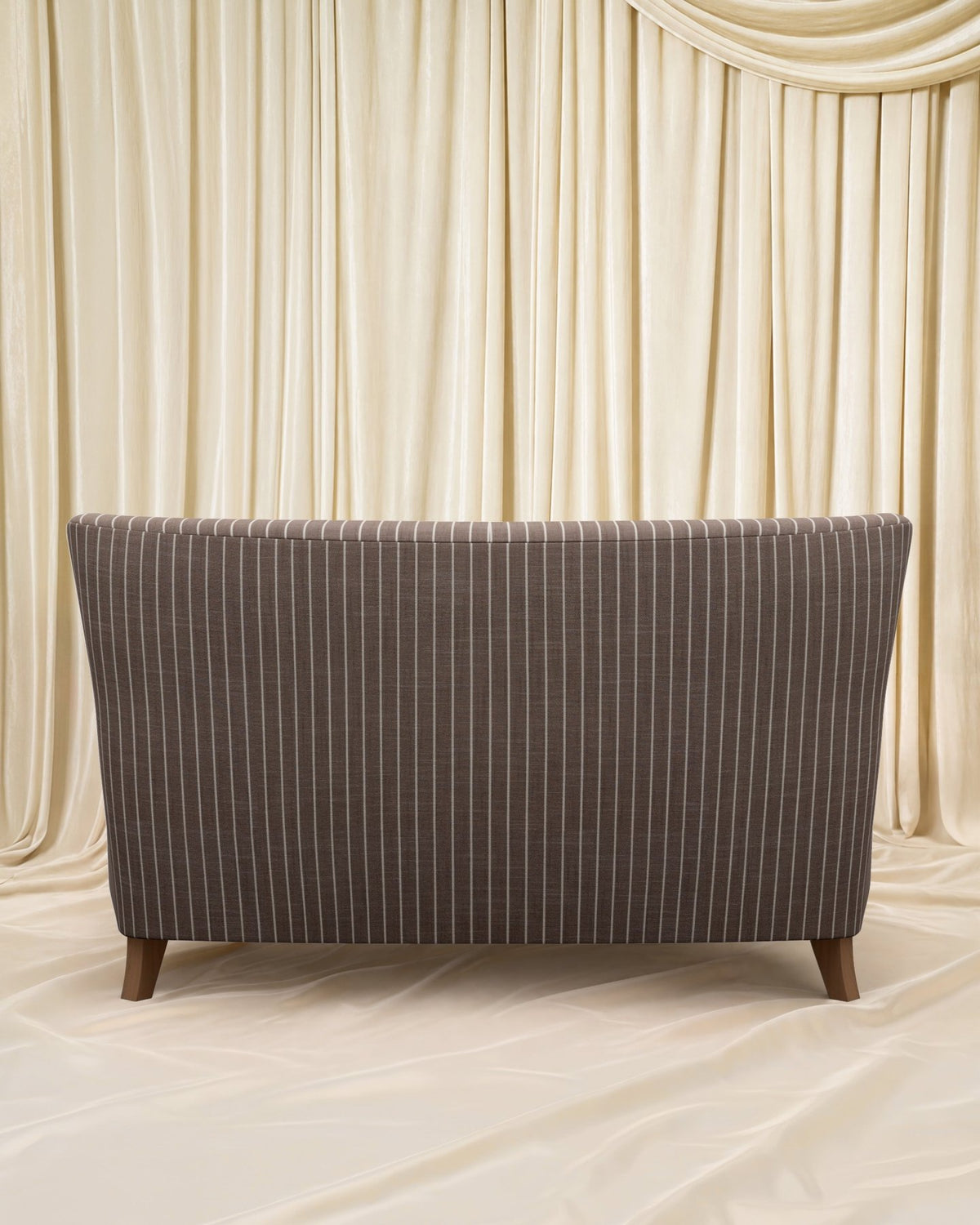 Striped Chocolate Kristin Loveseat 55" - Marble Lotus - Striped Chocolate Kristin Loveseat 55"