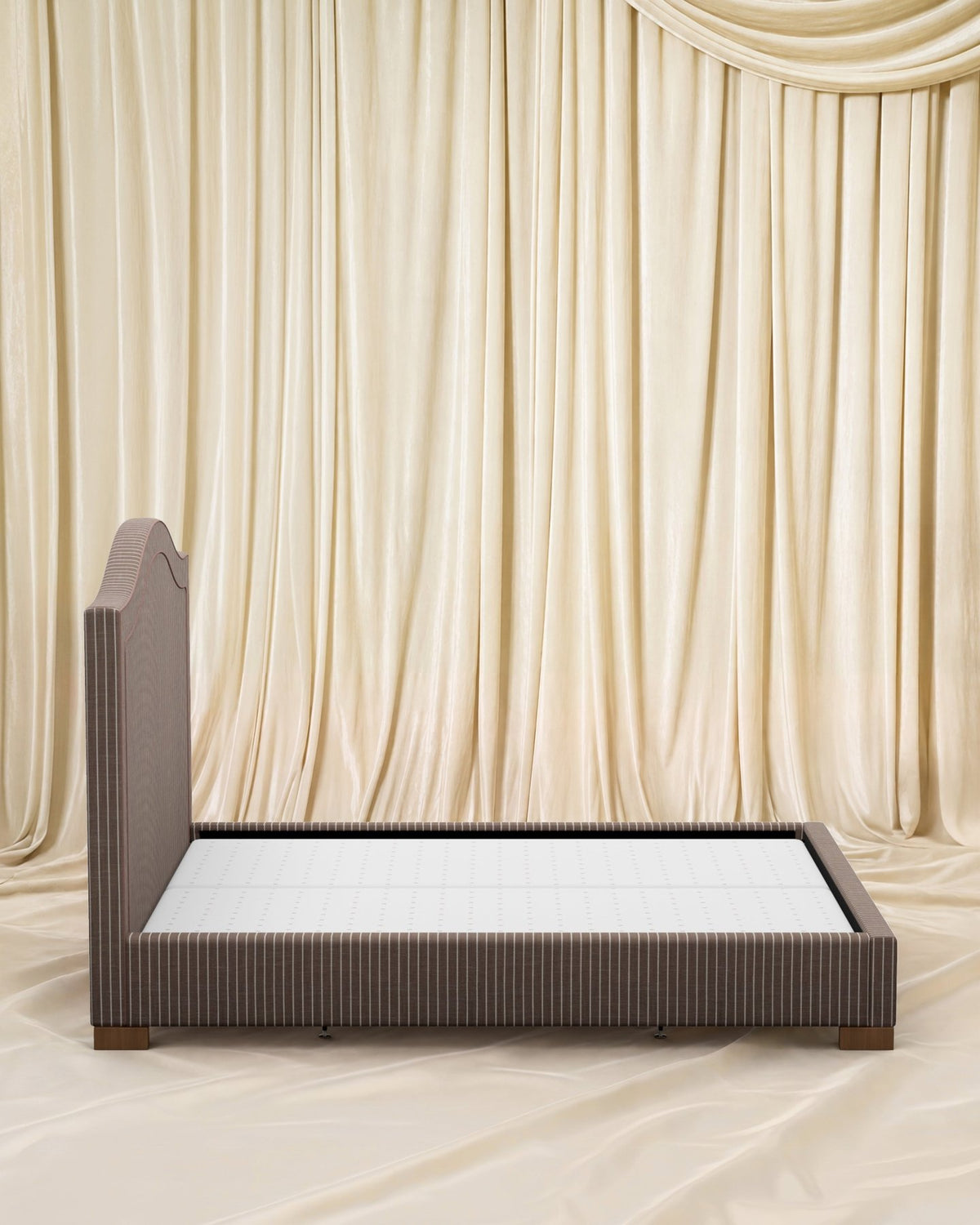 Striped Chocolate Maharani Bed - Marble Lotus - Striped Chocolate Maharani Bed