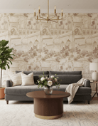 TAJ Gardens - Beige - Marble Lotus - TAJ Gardens - Beige